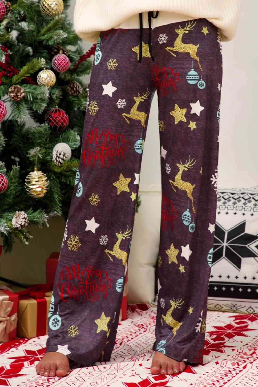 Christmas Straight Leg Pants - AllIn Computer