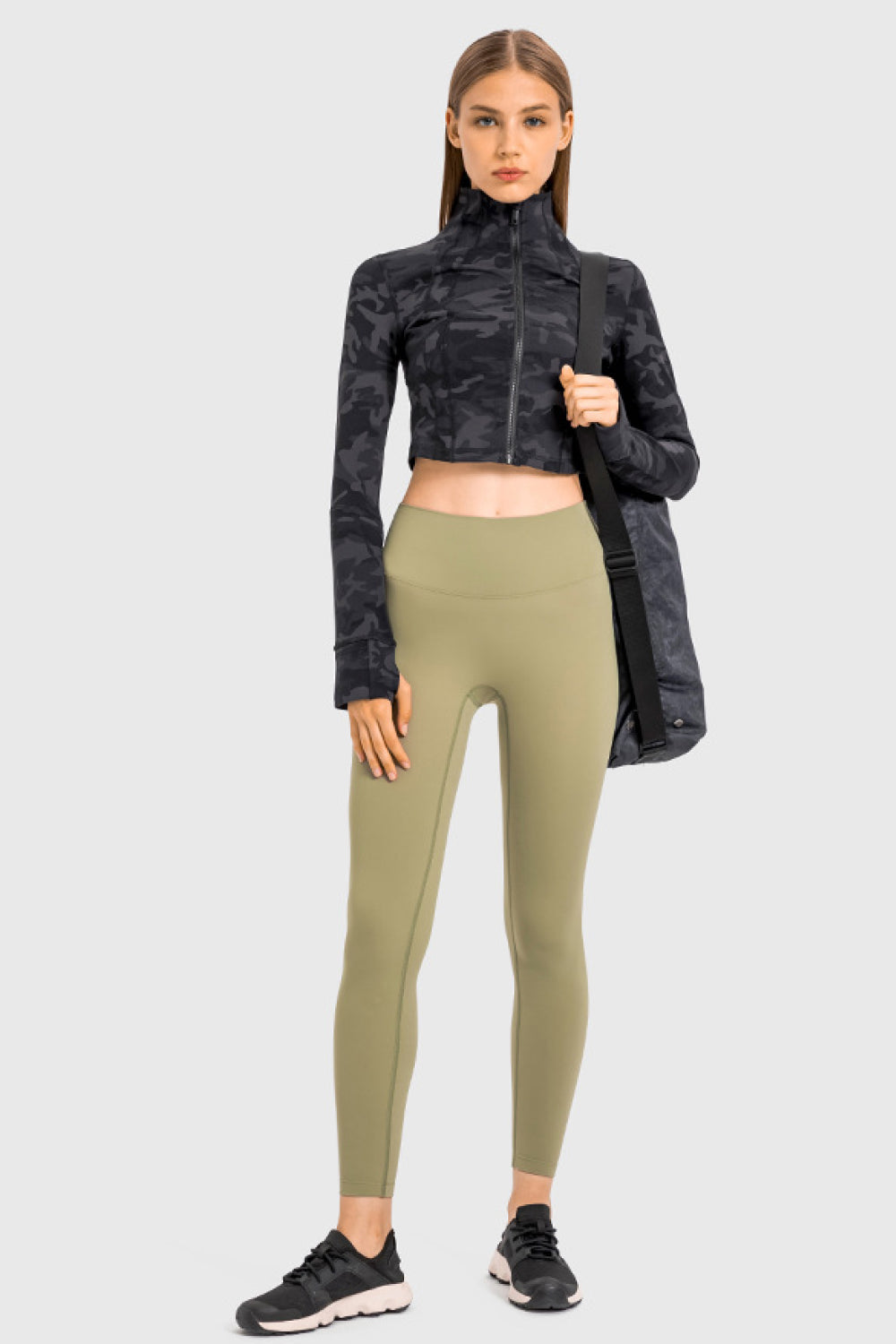 Zip Front Cropped Sports Jacket - AllIn Computer
