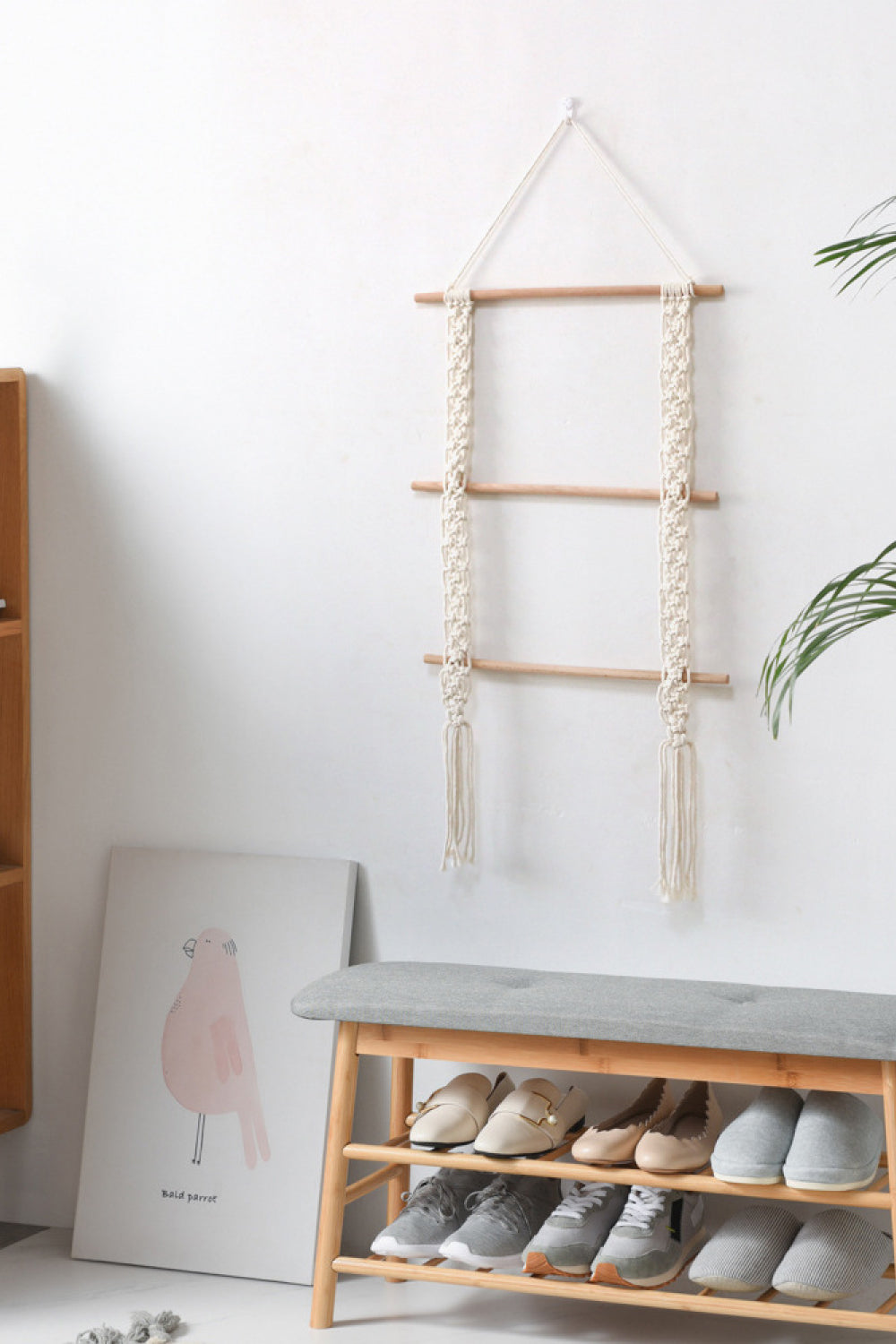 Macrame Hanging Wall Ladder Piece - AllIn Computer