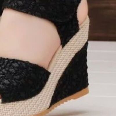 Lace Detail Open Toe High Heel Sandals - AllIn Computer