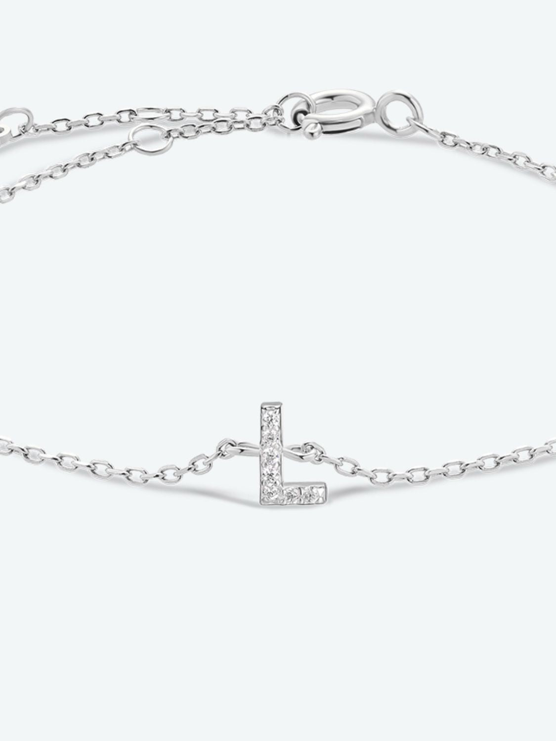 L To P Zircon 925 Sterling Silver Bracelet - AllIn Computer
