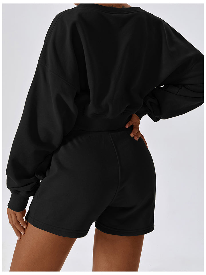 Drawstring Smocked Waist Sports Shorts - AllIn Computer