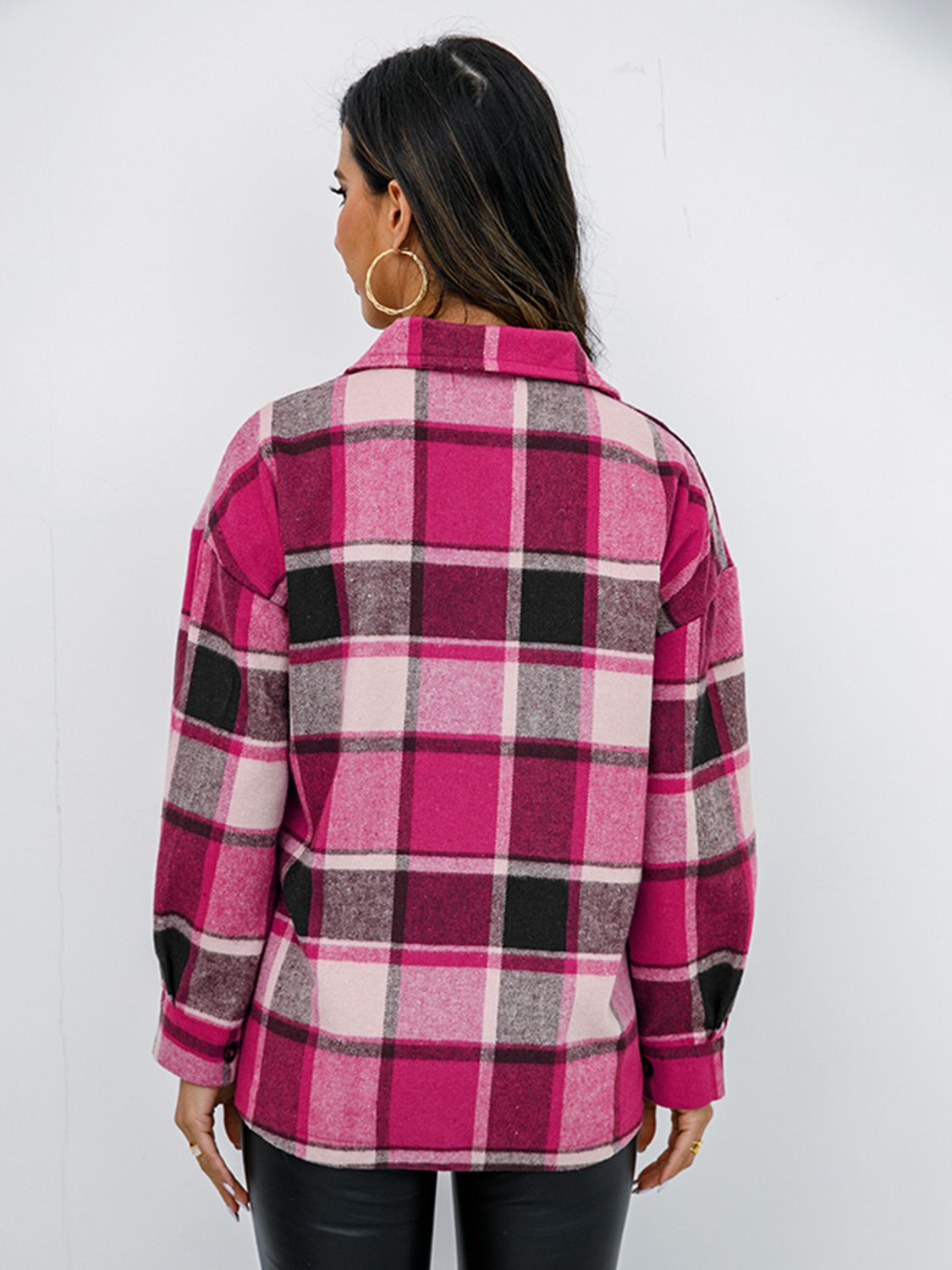 Plaid Button-Down Jacket - AllIn Computer