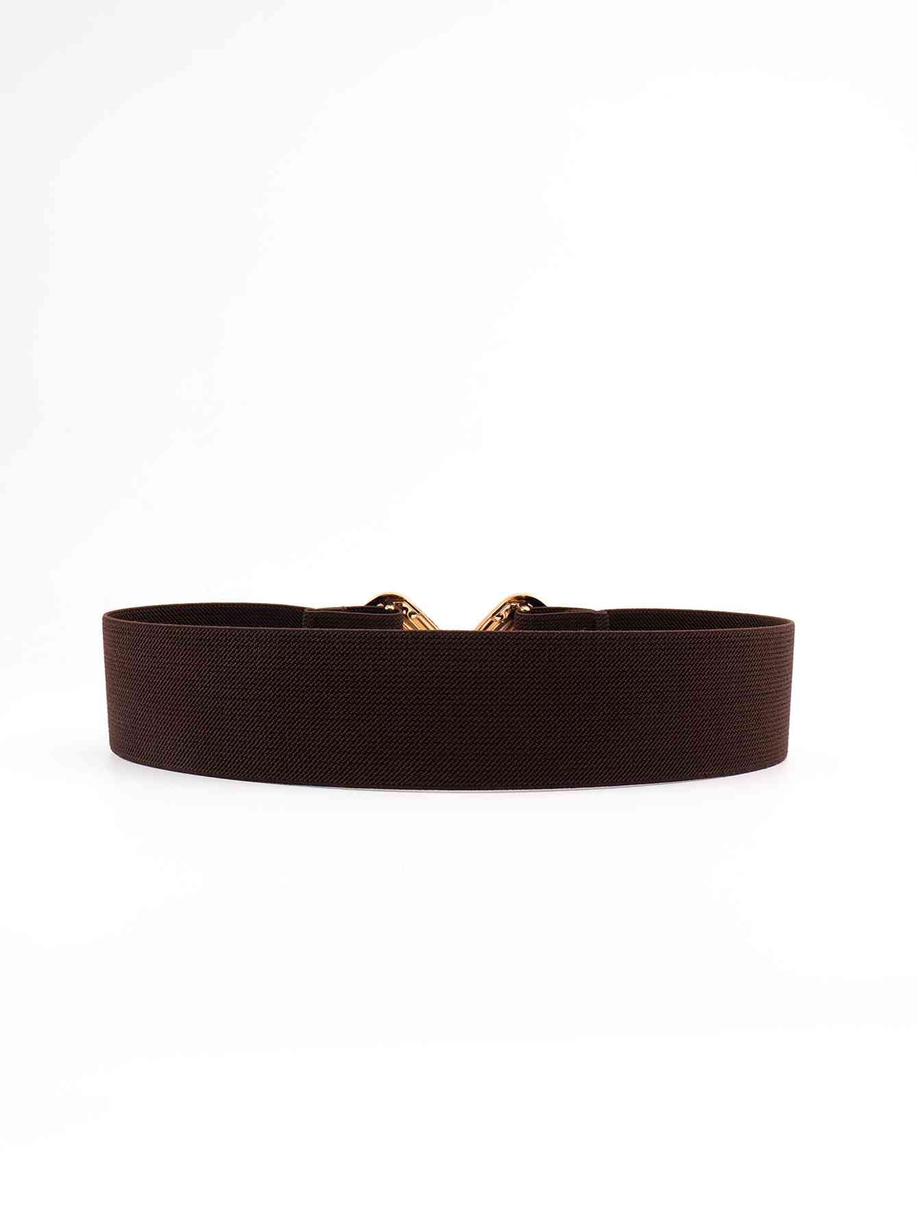 Geometric Buckle Elastic Wide Belt - AllIn Computer
