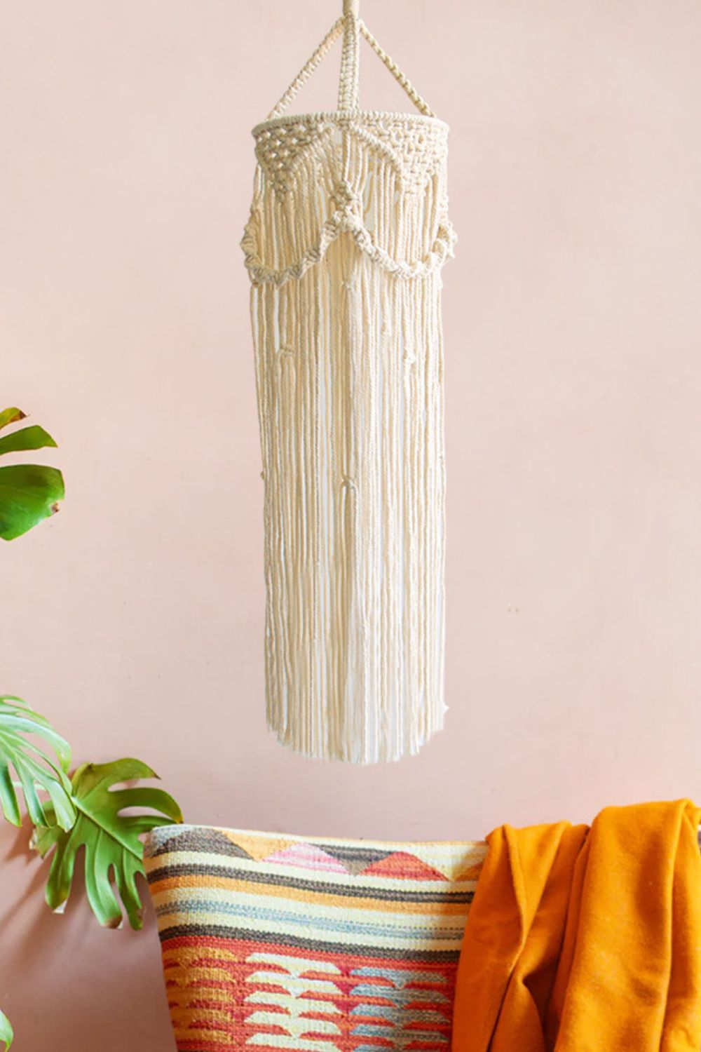 Macrame Hanging Lampshade - AllIn Computer