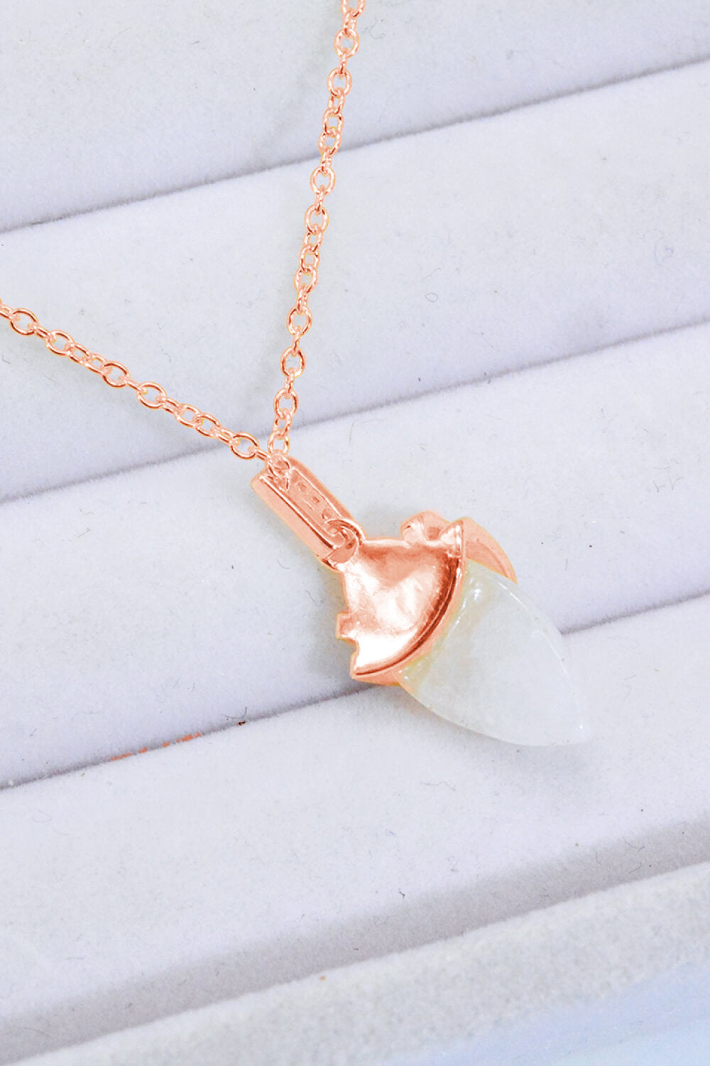 18K Gold-Plated Moonstone Pendant Necklace - AllIn Computer