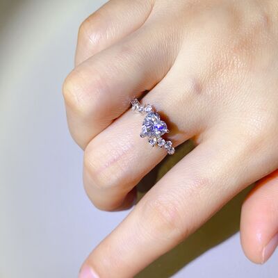 1 Carat Moissanite 925 Sterling Silver Ring - AllIn Computer