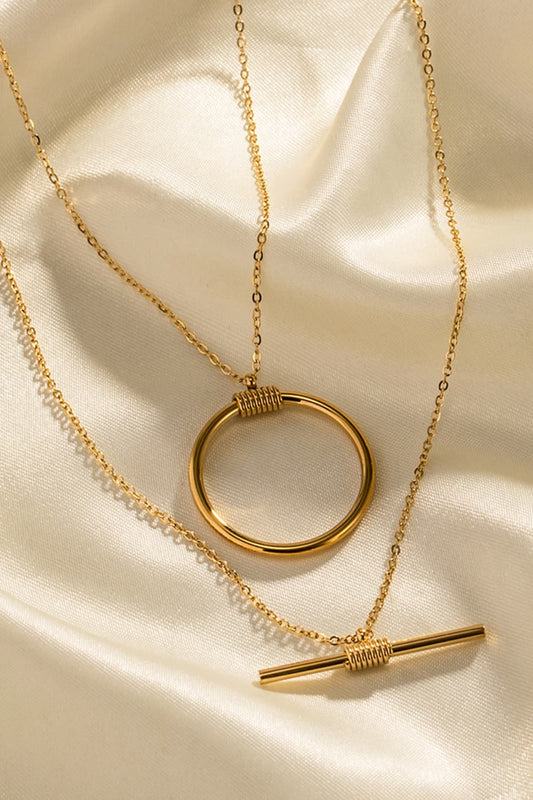 Double-Layered Stainless Steel Necklace - AllIn Computer