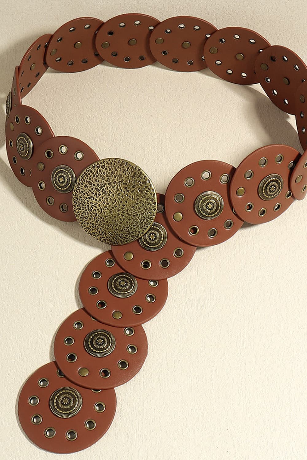 Round Shape PU Leather Belt - AllIn Computer