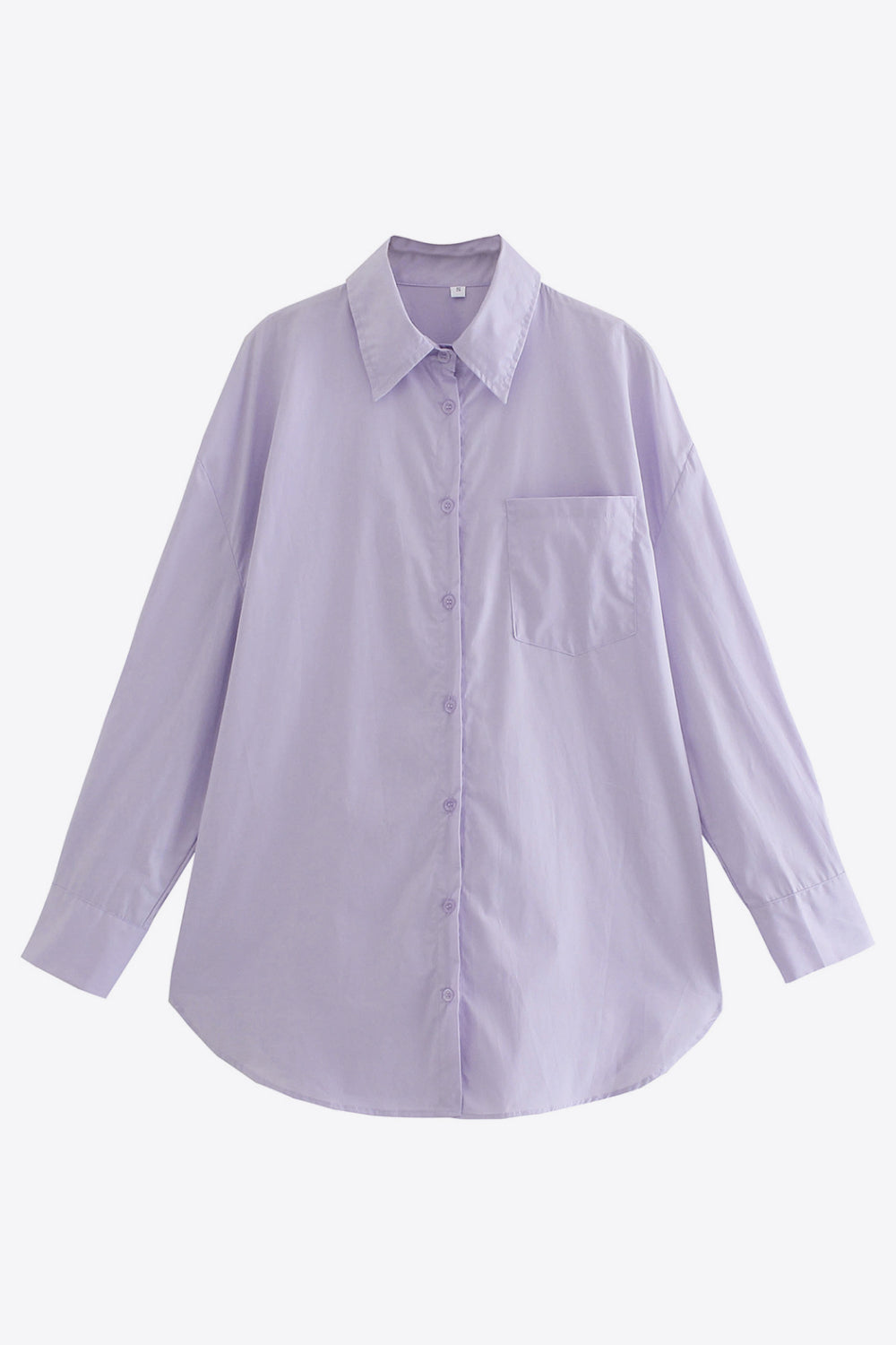 Dropped Shoulder Slit Shirt - AllIn Computer