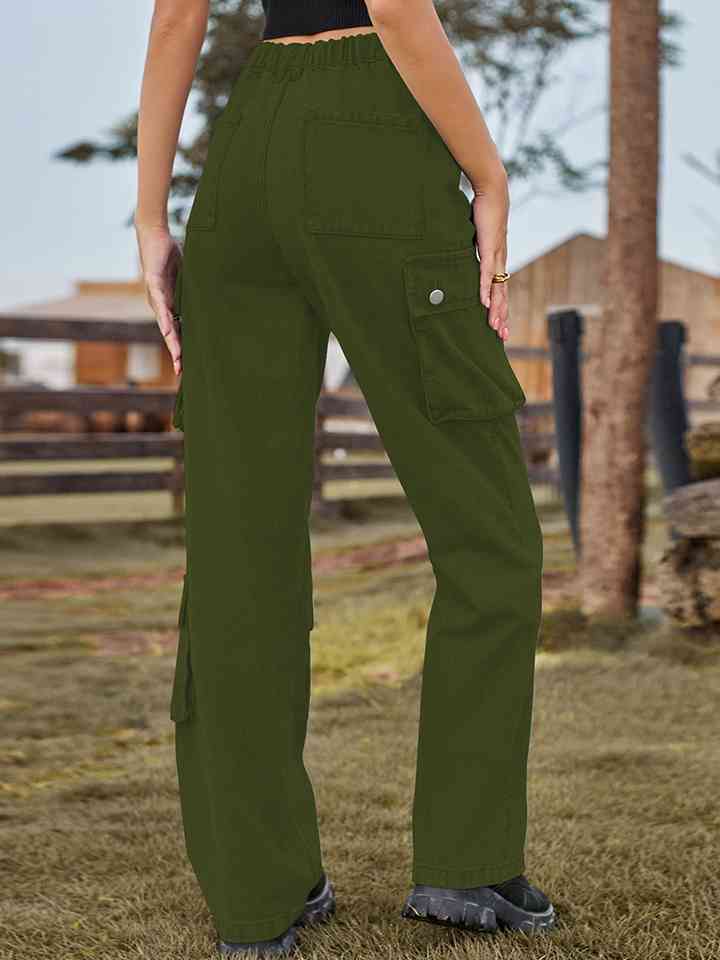 Straight Leg Cargo Jeans - AllIn Computer