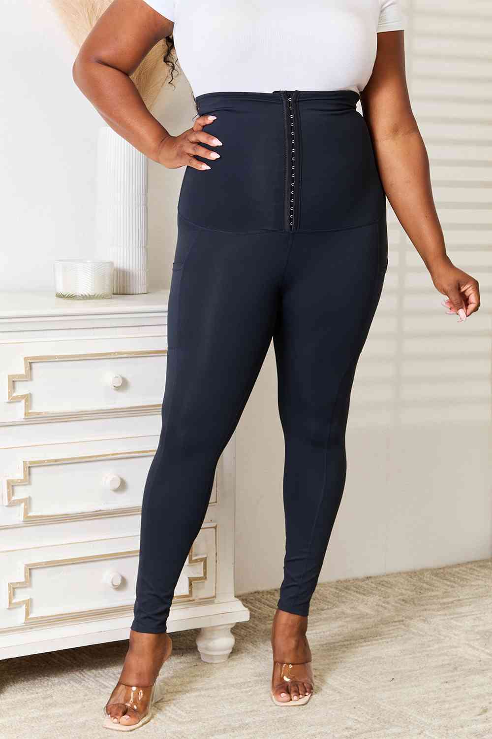 Heimish Full Size Waist Trainer Corset Leggings - AllIn Computer