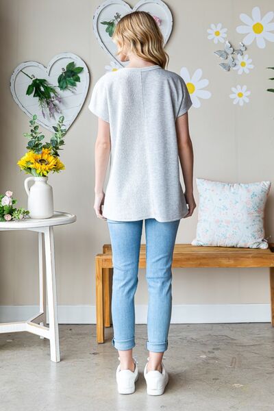 Heimish Full Size Pocketed Round Neck Short Sleeve T-Shirt - AllIn Computer