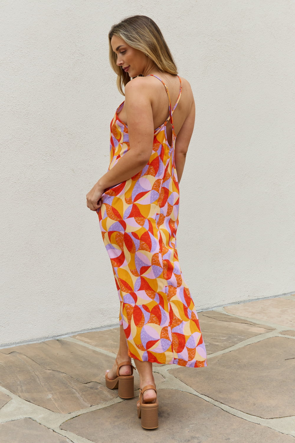And The Why Full Size Printed Sleeveless Maxi Dress - AllIn Computer