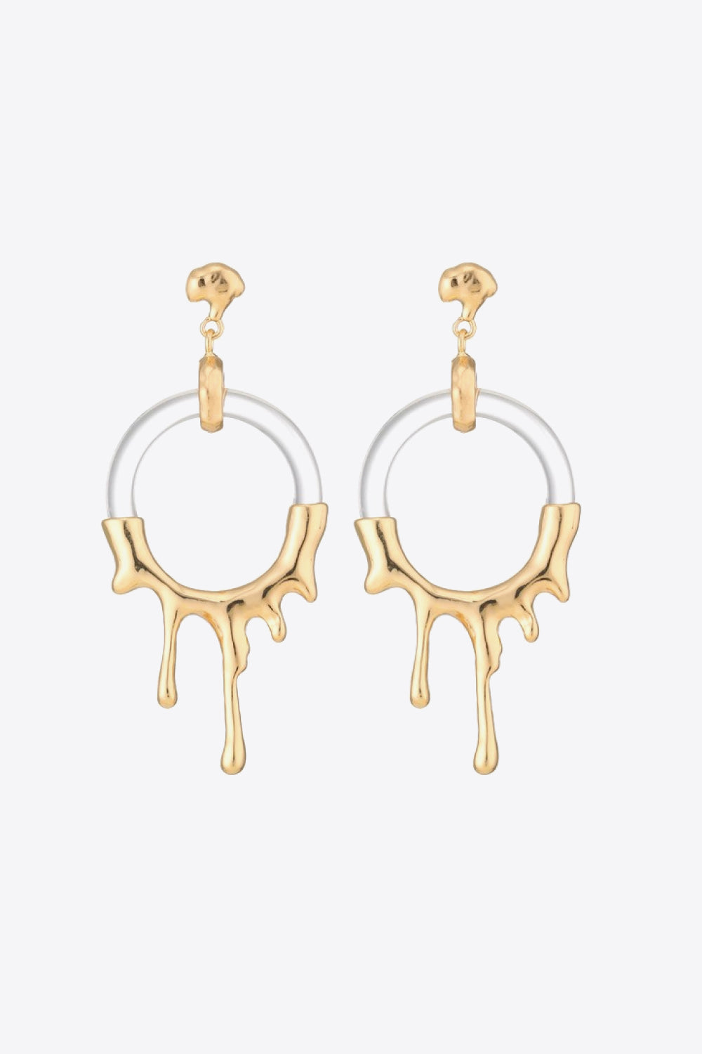 Zinc Alloy and Resin Drop Earrings - AllIn Computer