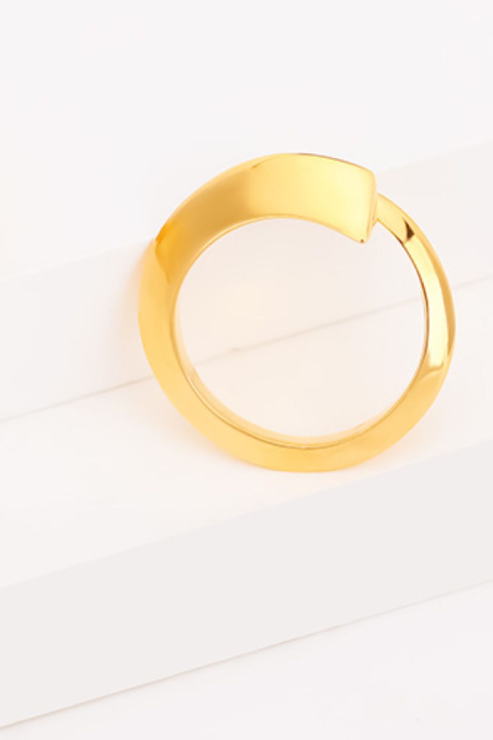 18K Gold-Plated Copper Bypass Ring - AllIn Computer