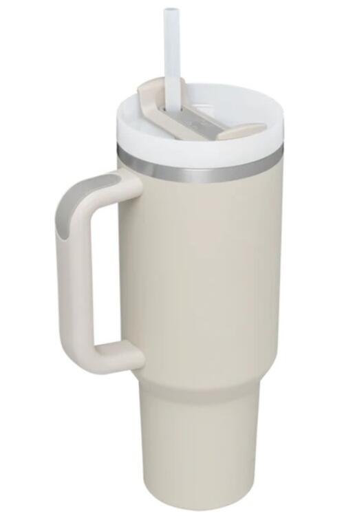 Stainless Steel Tumbler with Upgraded Handle and Straw - AllIn Computer