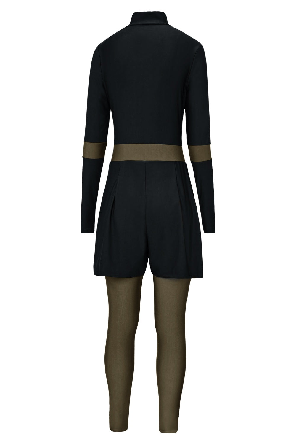 Zip Up Long Sleeve One-Piece Swimwear - AllIn Computer