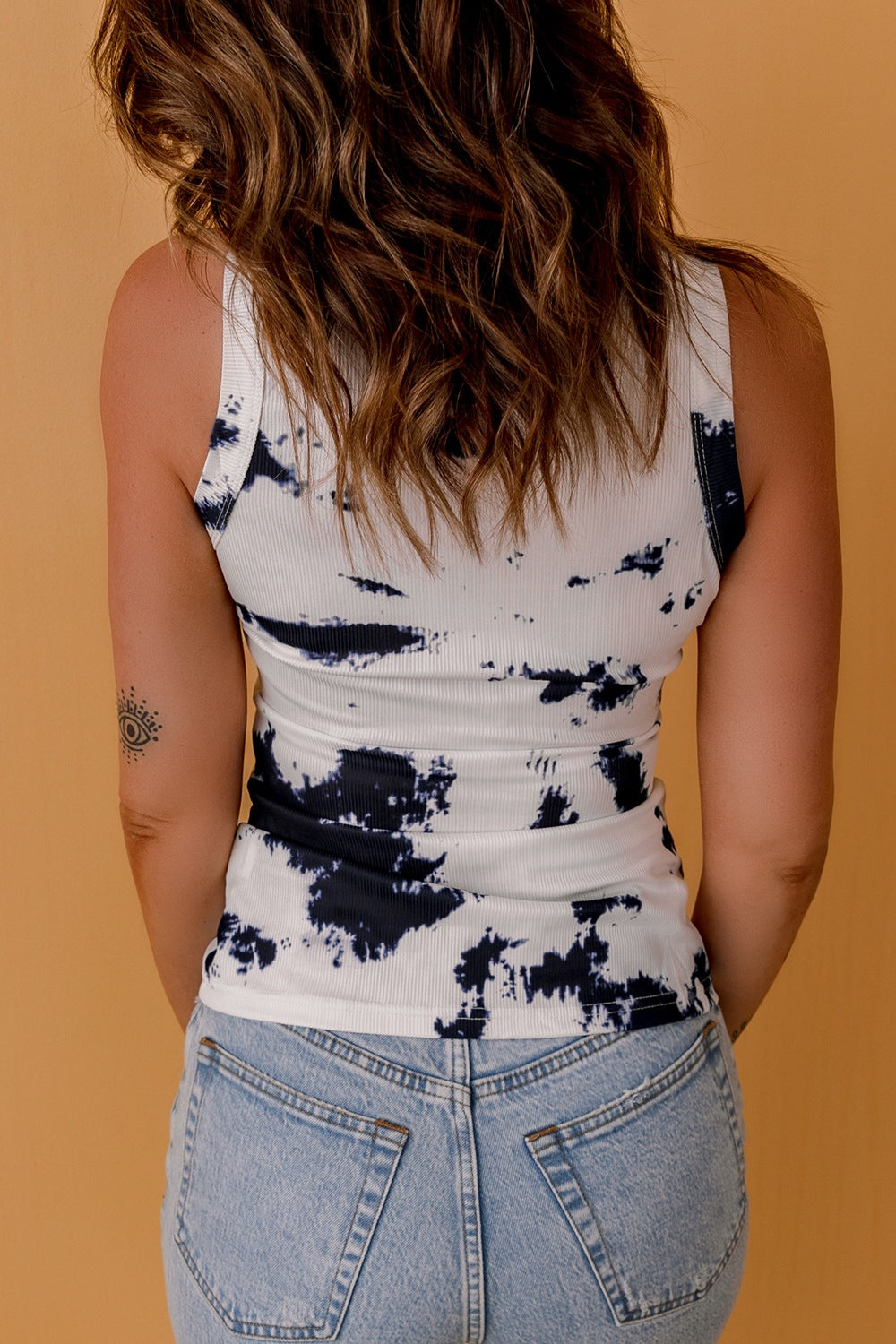 Tie-Dye Round Neck Tank - AllIn Computer