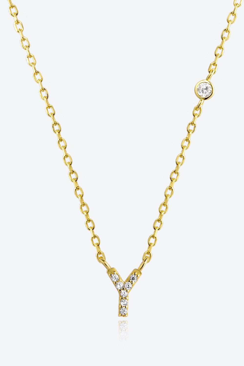 V To Z Zircon 925 Sterling Silver Necklace - AllIn Computer