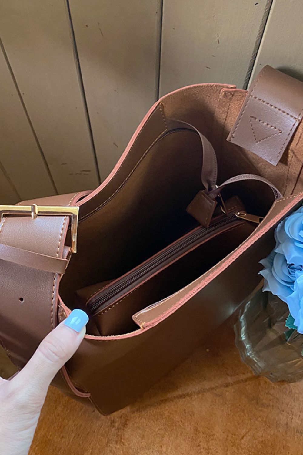 Adored 2-Piece PU Leather Tote Bag Set - AllIn Computer