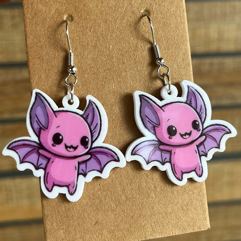 Halloween Theme Acrylic Dangle Earrings - AllIn Computer