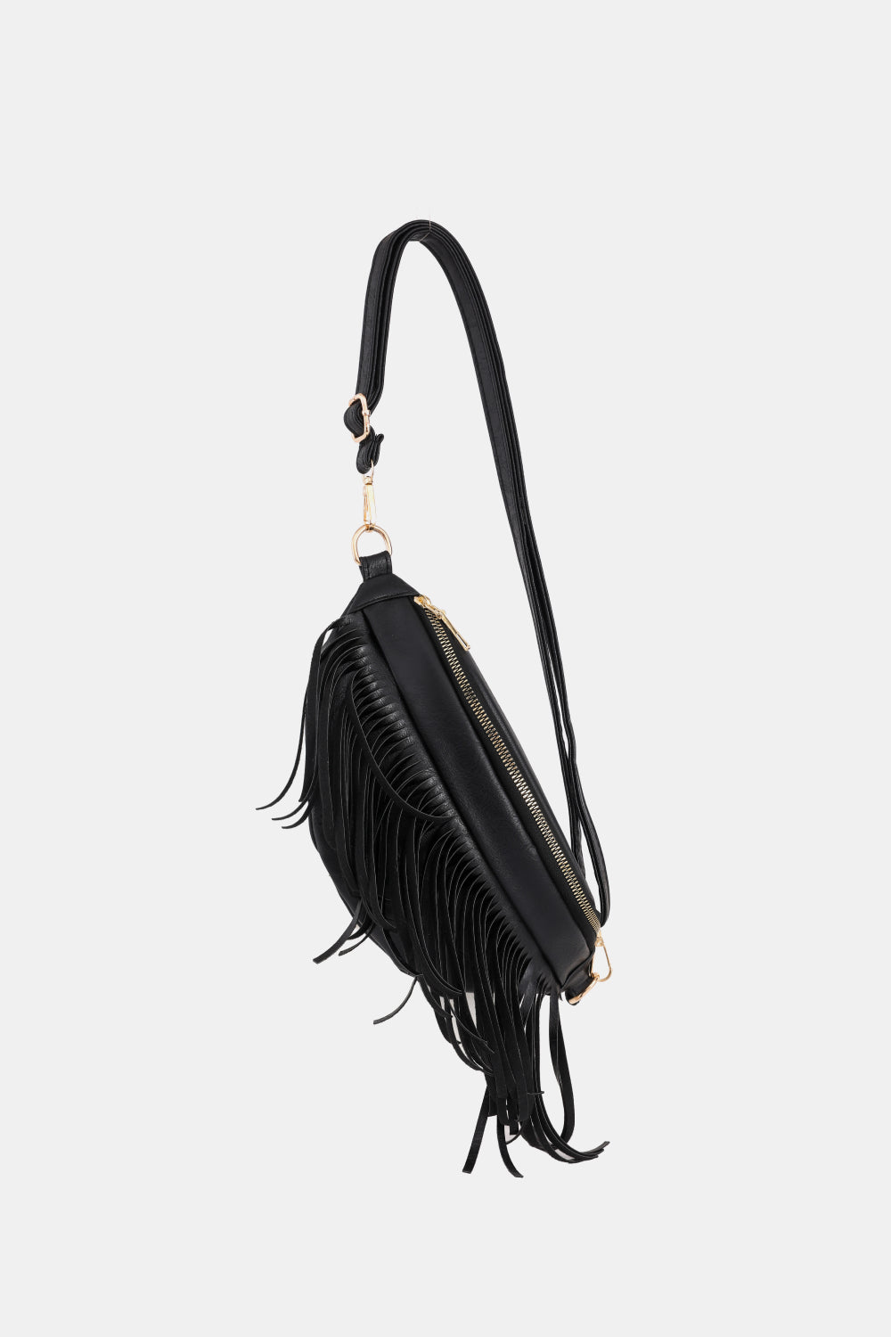 Fringed PU Leather Sling Bag - AllIn Computer