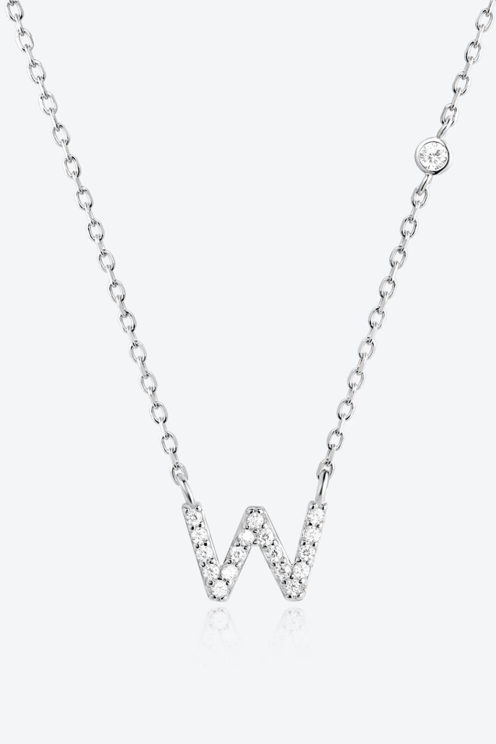 V To Z Zircon 925 Sterling Silver Necklace - AllIn Computer