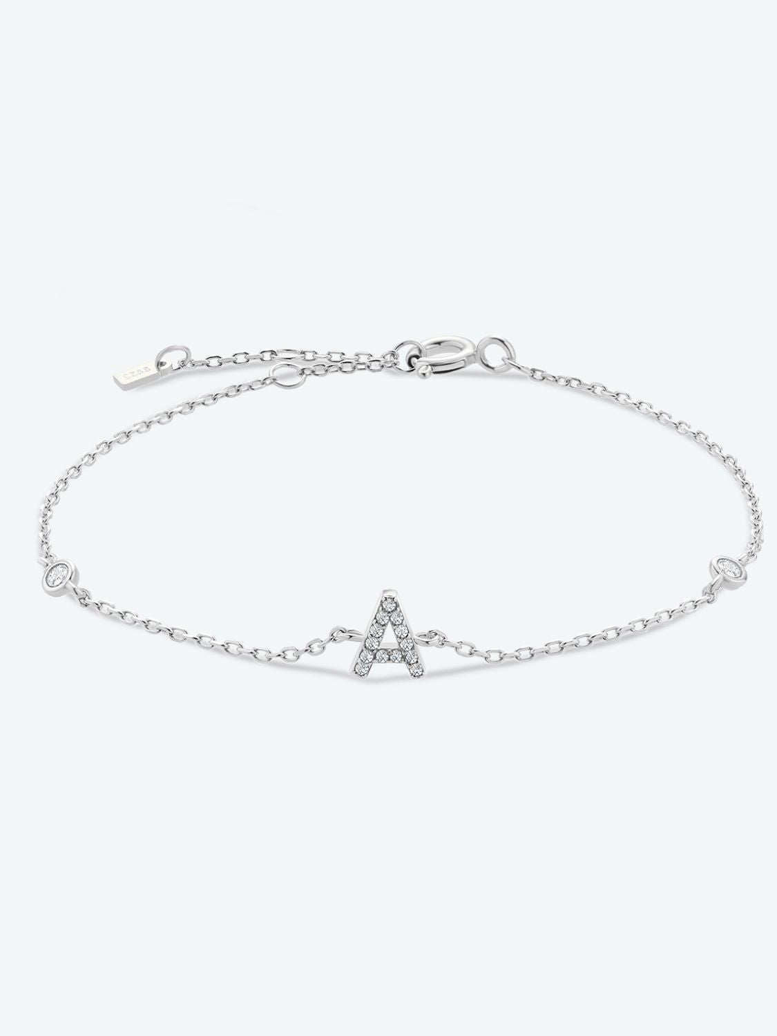 A To F Zircon 925 Sterling Silver Bracelet - AllIn Computer