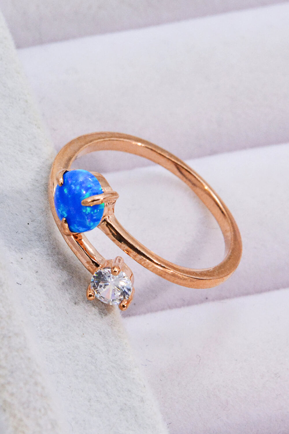 Opal and Zircon Open Ring - AllIn Computer