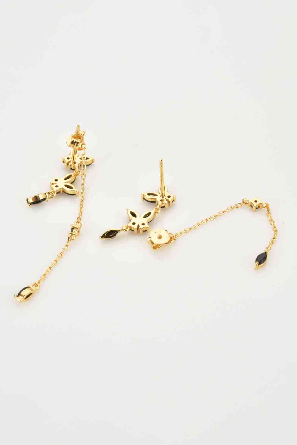 Inlaid Zircon 925 Sterling Silver Earrings - AllIn Computer