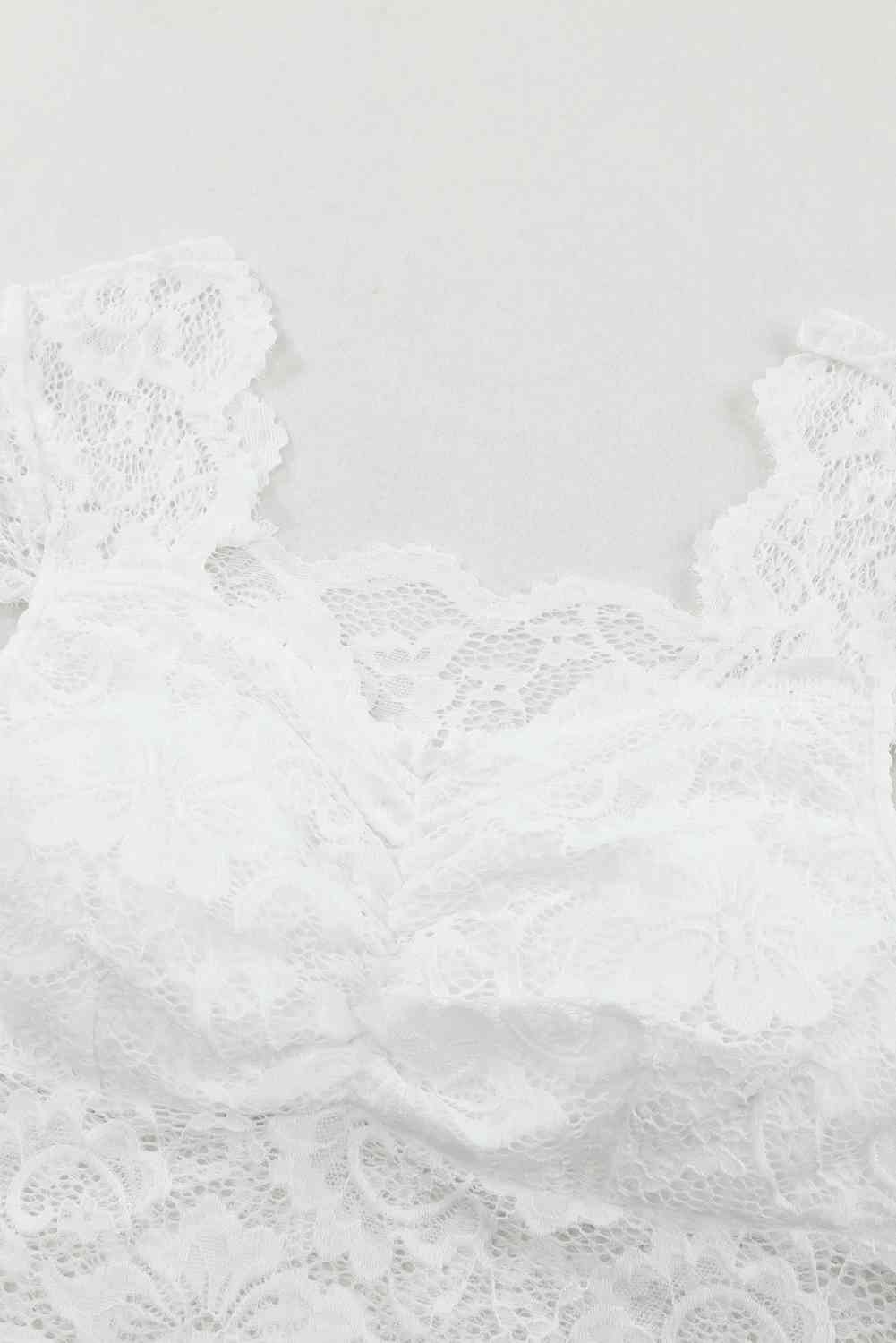 Ruched Sweetheart Neck Lace Bodysuit - AllIn Computer