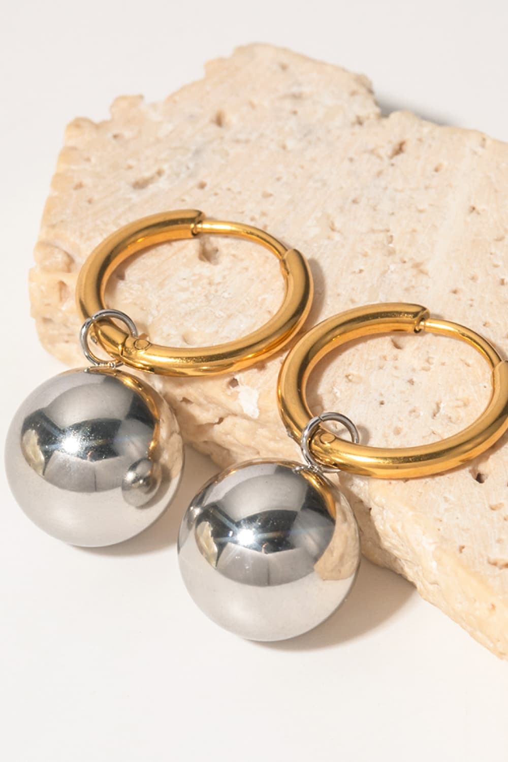 18K Gold-Plated Copper Ball Drop Earrings - AllIn Computer