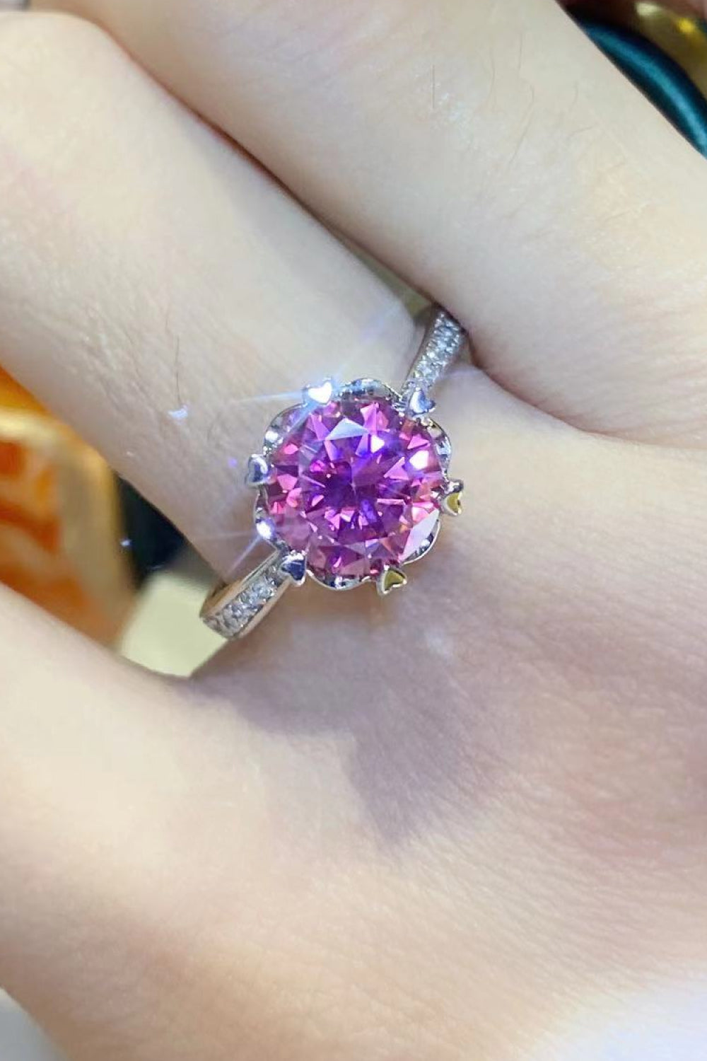 Shining For You 2 Carat Moissanite 925 Sterling Silver Ring - AllIn Computer