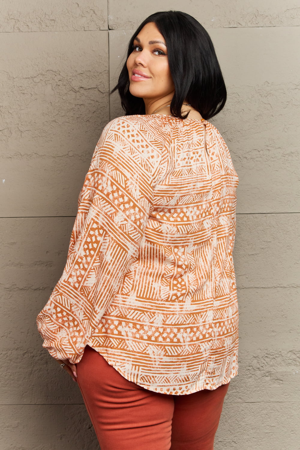 HEYSON Just For You Full Size Aztec Tunic Top - AllIn Computer
