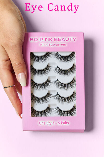 SO PINK BEAUTY Mink Eyelashes 5 Pairs - AllIn Computer