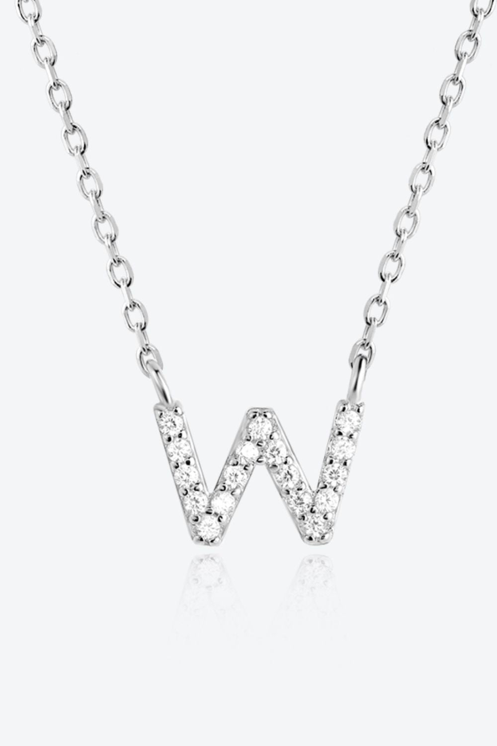 V To Z Zircon 925 Sterling Silver Necklace - AllIn Computer