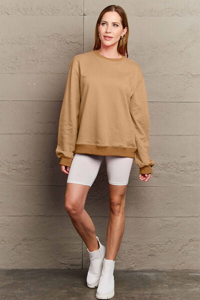 Simply Love Full Size IF I'M TOO MUCH THEN GO FIND LESS Round Neck Sweatshirt - AllIn Computer