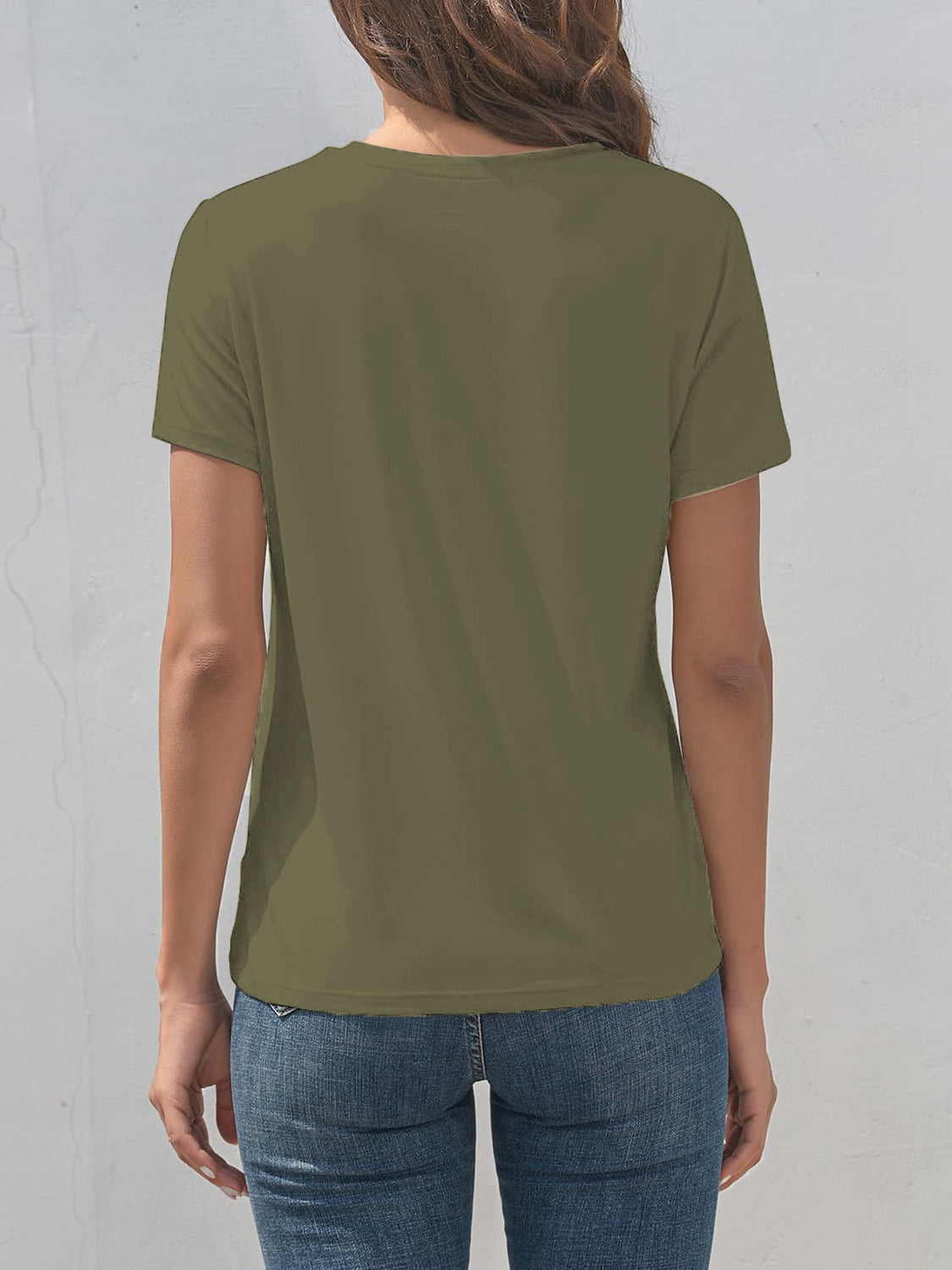Rabbit Graphic Round Neck Short Sleeve T-Shirt - AllIn Computer