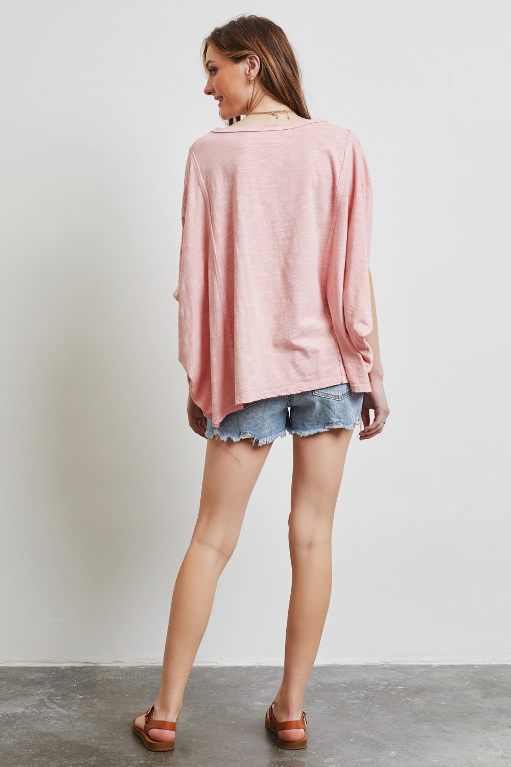 HEYSON Full Size Garment-Dyed Boat Neck Oversized Top - AllIn Computer