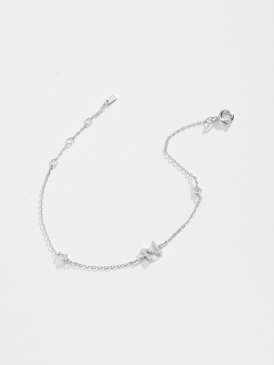 L To P Zircon 925 Sterling Silver Bracelet - AllIn Computer