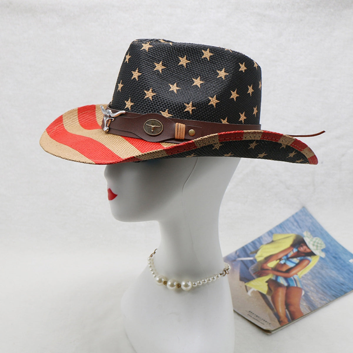 US Flag Print Paper Cloth Hat - AllIn Computer