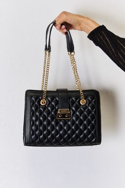 David Jones Quilted PU Leather Handbag - AllIn Computer