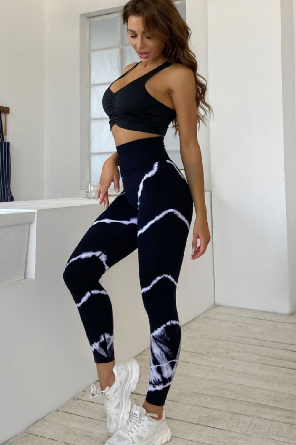 Slim Fit High Waist Long Active Pants - AllIn Computer