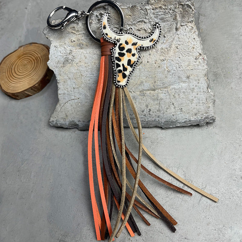 Bull Shape Fringe Key Chain - AllIn Computer