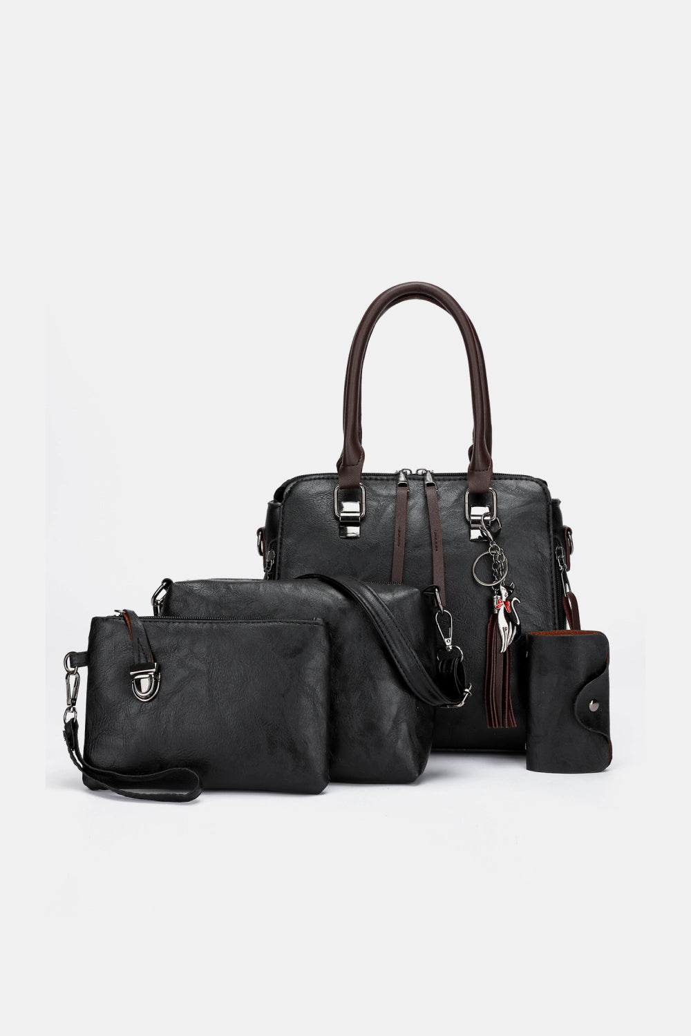 4-Piece PU Leather Bag Set - AllIn Computer