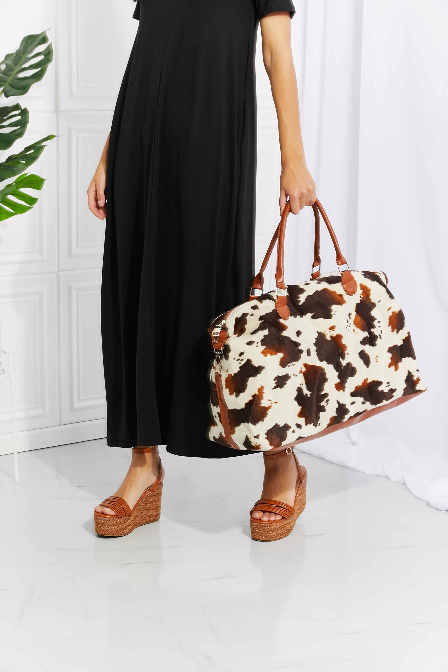 Animal Print Plush Weekender Bag - AllIn Computer