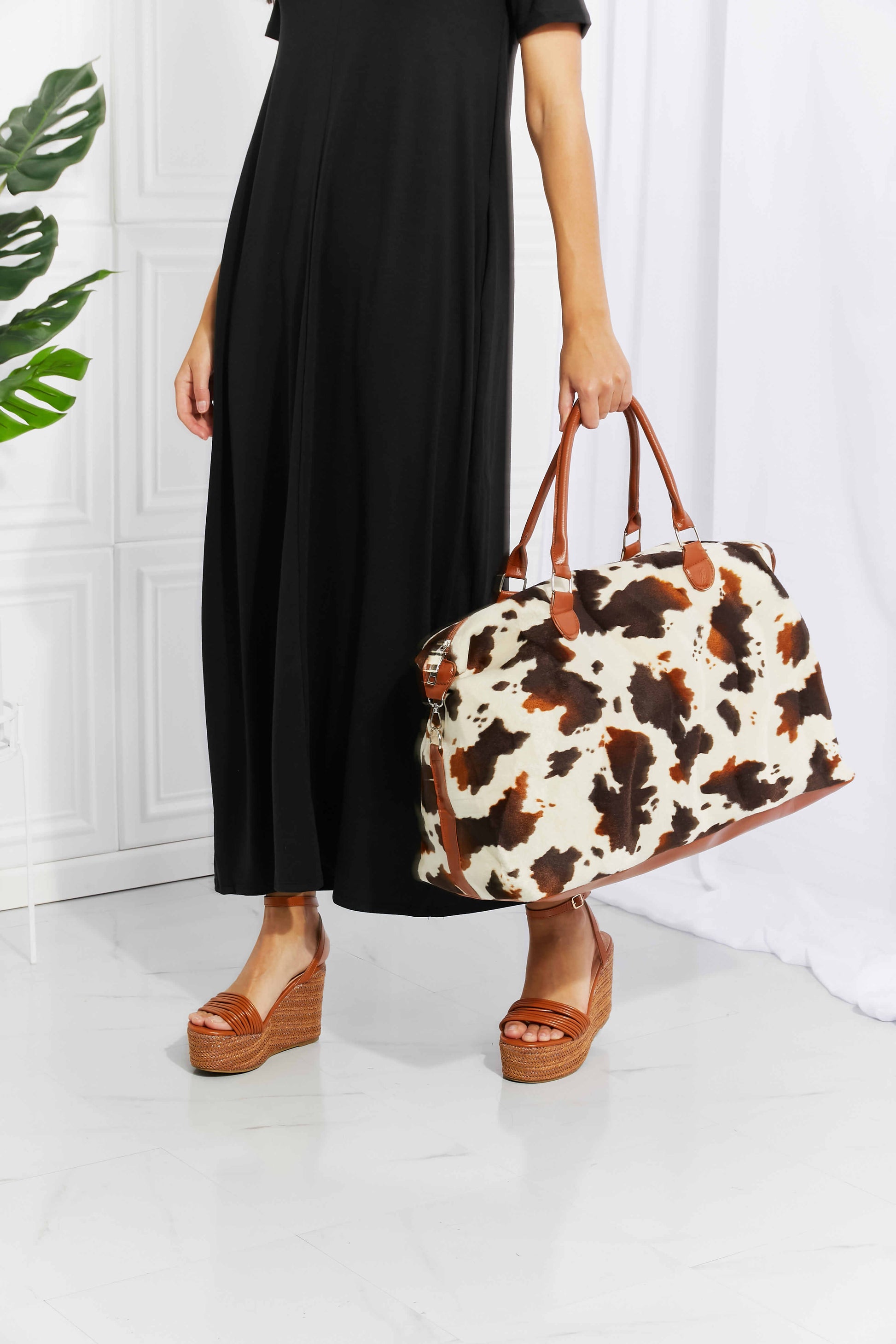 Animal Print Plush Weekender Bag - AllIn Computer