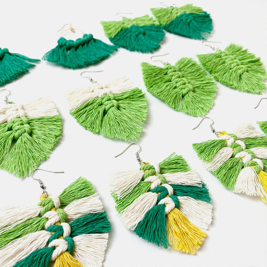 Fringe Detail Dangle Earrings - AllIn Computer