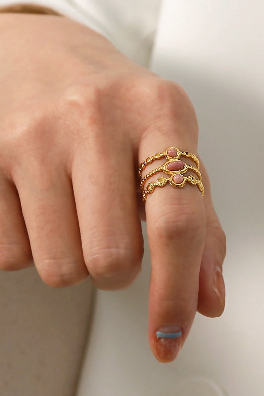Triple-Layered Stainless Steel Open Ring - AllIn Computer